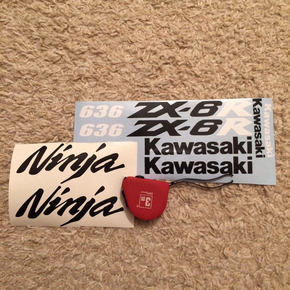 мото наклейки kawasaki ninja zx6 636