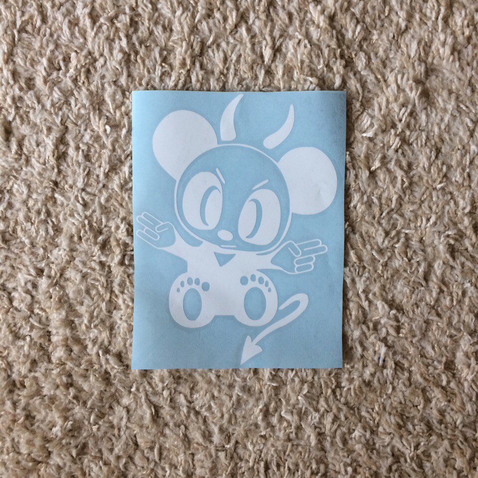 наклейка панда