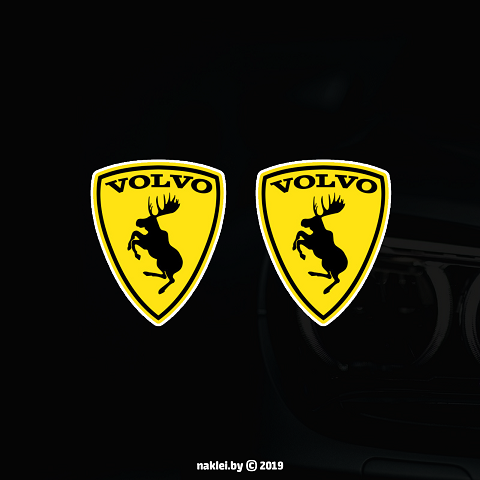 Наклейка на авто "Volvo Вольво Лось" купить в Минске цена